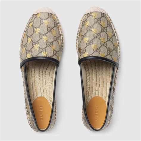 gucci supreme bee espadrilles|Gucci shopping bags.